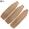 Unprocessed double drawn cuticle aligned human itip hair extensions
