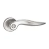 Modern Style Indoor Dual Latch Room Door Panel Handle Lock With Key
