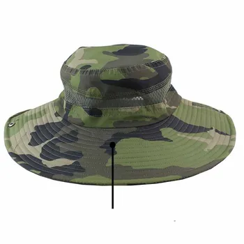 camo wide brim hat