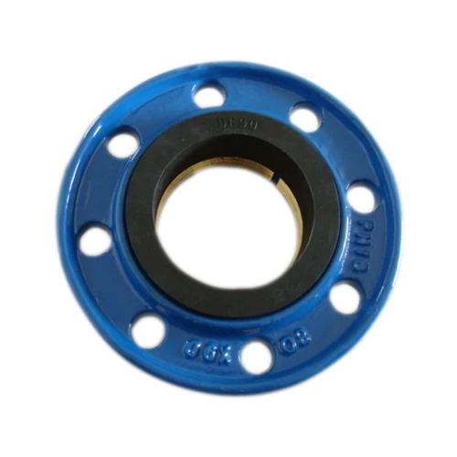 Ductile cast iron quick flange adaptor for pe pipe fitting
