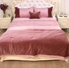 High quality hometextile comforter velvet satin bedding duvet cover set