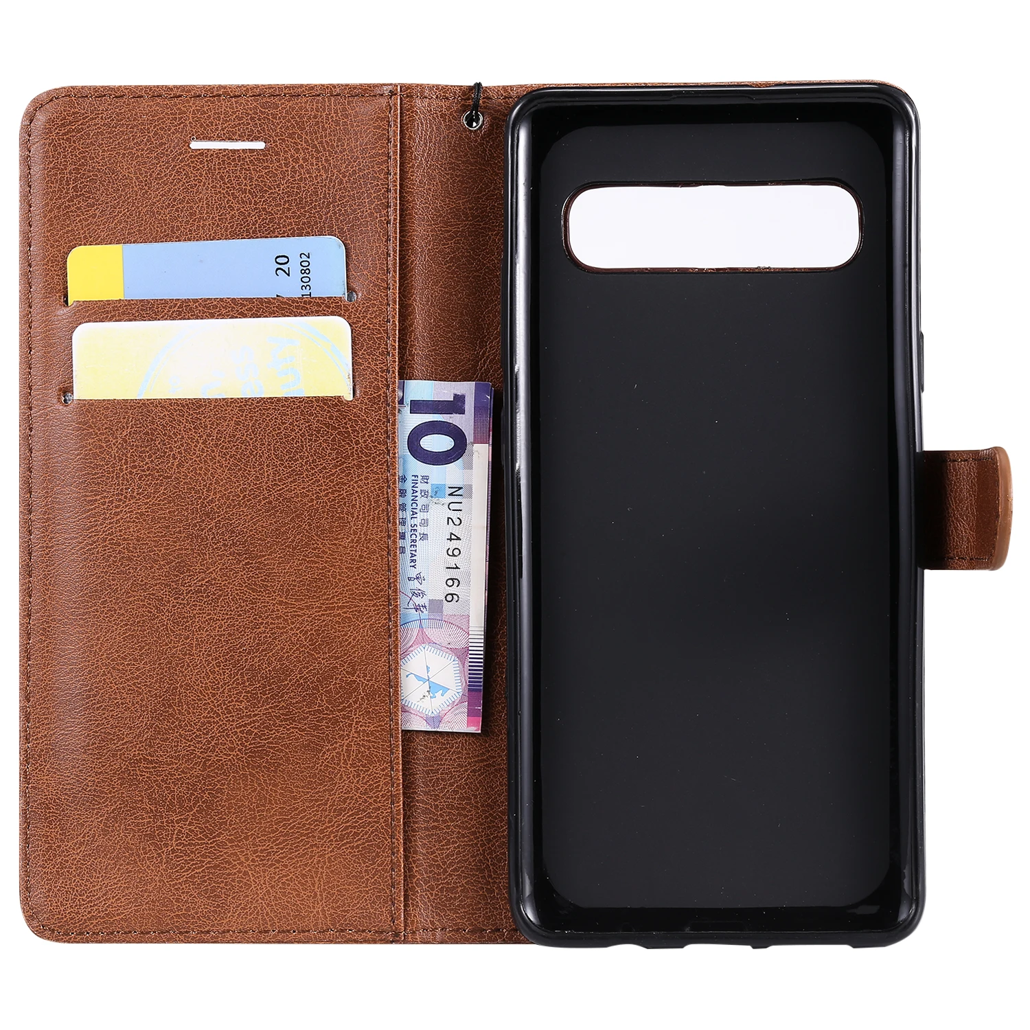 Gold Wallet Case for Samsung Galaxy S10 5G PU Leather Flip Cover Compatible with Samsung Galaxy S10 5G 