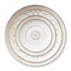 Wholesale European dinnerware sets dinner plates with gold trim for restaurant