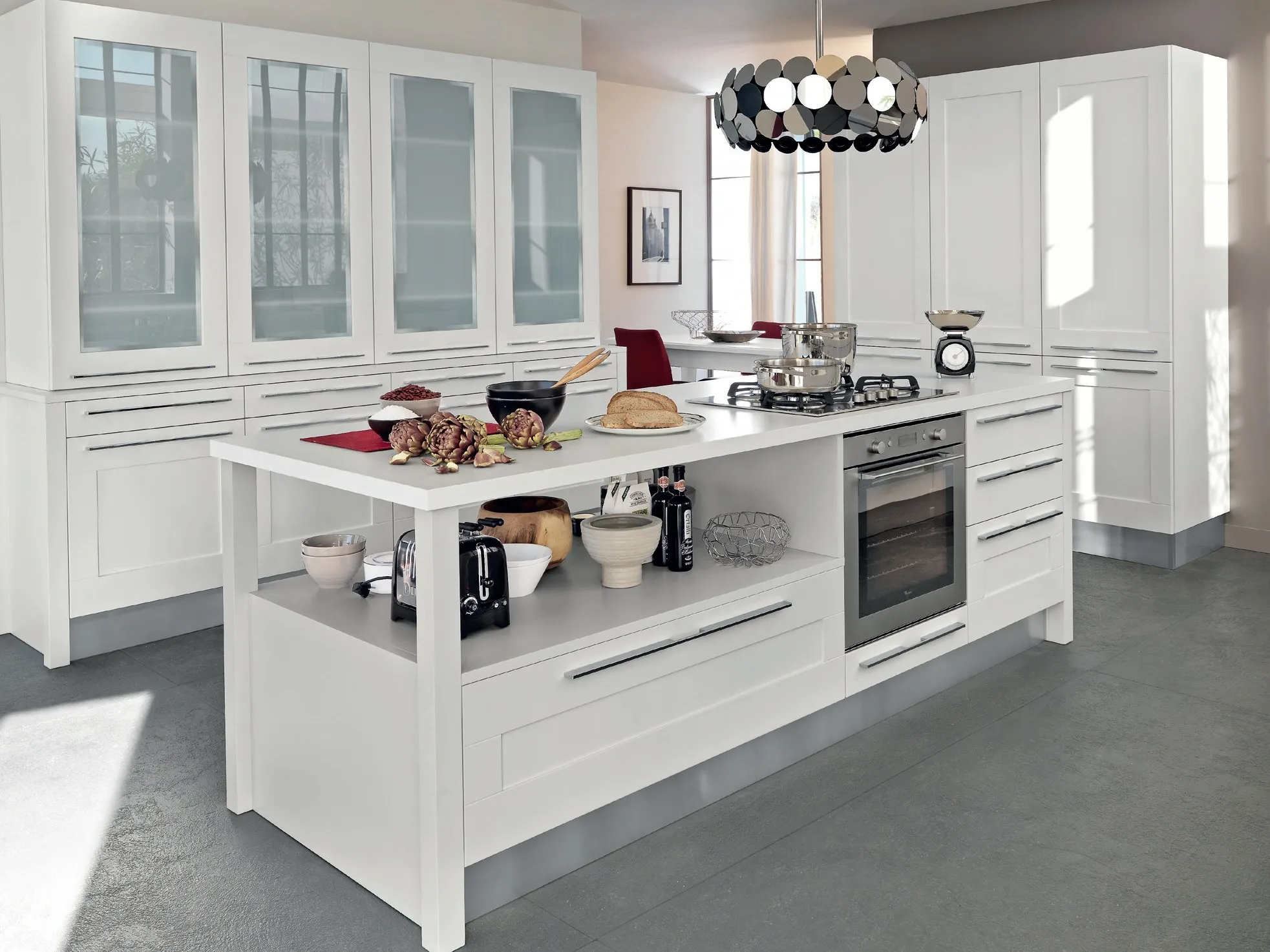 Latest european style modern high gloss kitchen cabinets manufacturers-4