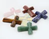Gemstone Necklace assorted cross shape latest stone pendant designs