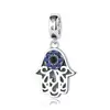 Sterling Silver Blue Evil Eye Pendant