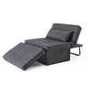 Amazing comfortable sofa sleeper Sturdy Square Metal Frame 3-Position Tufted Futon functional sofa