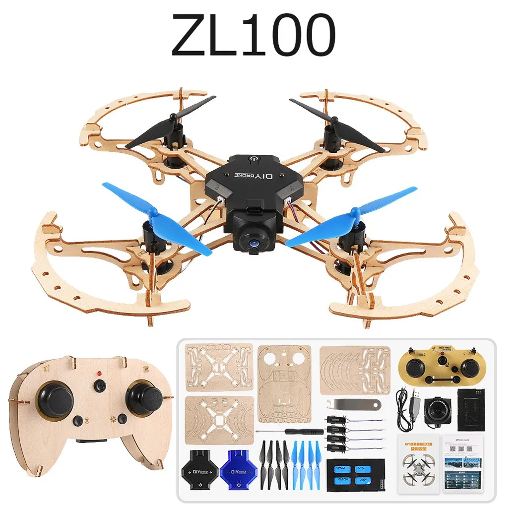 zl100 rc wooden quadcopter