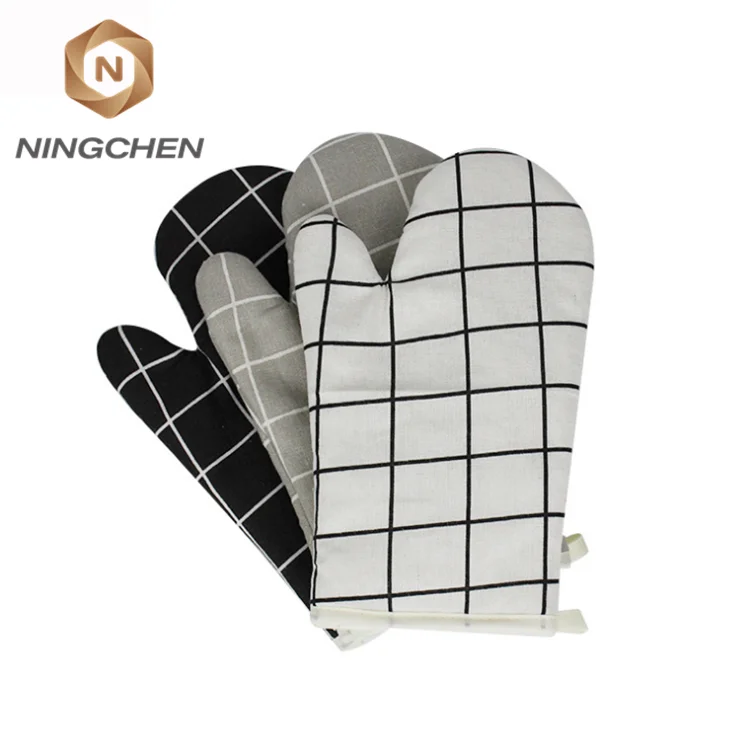 100% Cotton Non-slip Kitchen Oven Cloth Potholder Set Oven Gloves - Buy ...