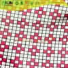 Ladies soft-able printed dress fabric check design