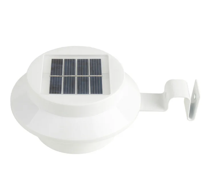 LED Solar Lights Waterproof 3 LED White Fence Solar Gutter Light solar fence lamp solar water tank lamp