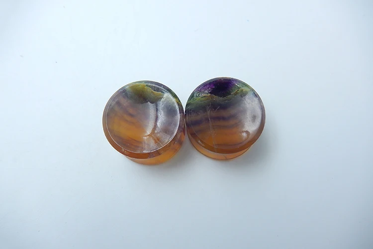 Accor Verstikkend monster Rainbow Fluorite Ear Plugs And Tunnels Gemstones 28mm 1.5mm Flare 13mm  Thickness Concave - Buy Natural Gemstone Rainbow Fluorite Ear Plugs  Stretched Ear,Custom Ear Plugs And Tunnels Ear Expander Stone,Ear Plugs  Concave