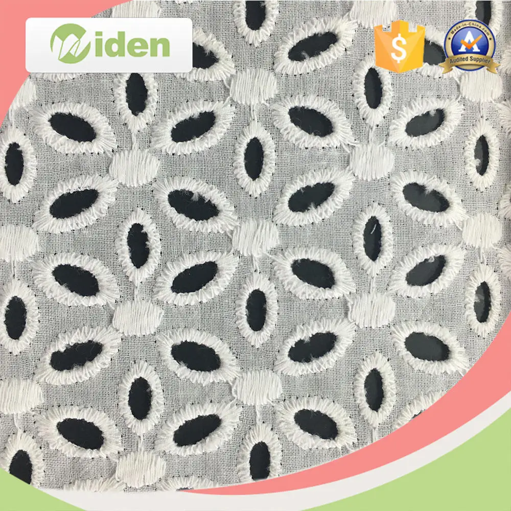 Guangzhou African Cotton Lace Embroidery Fabric