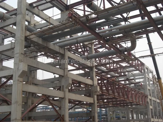 tube truss light steel structure warehouse
