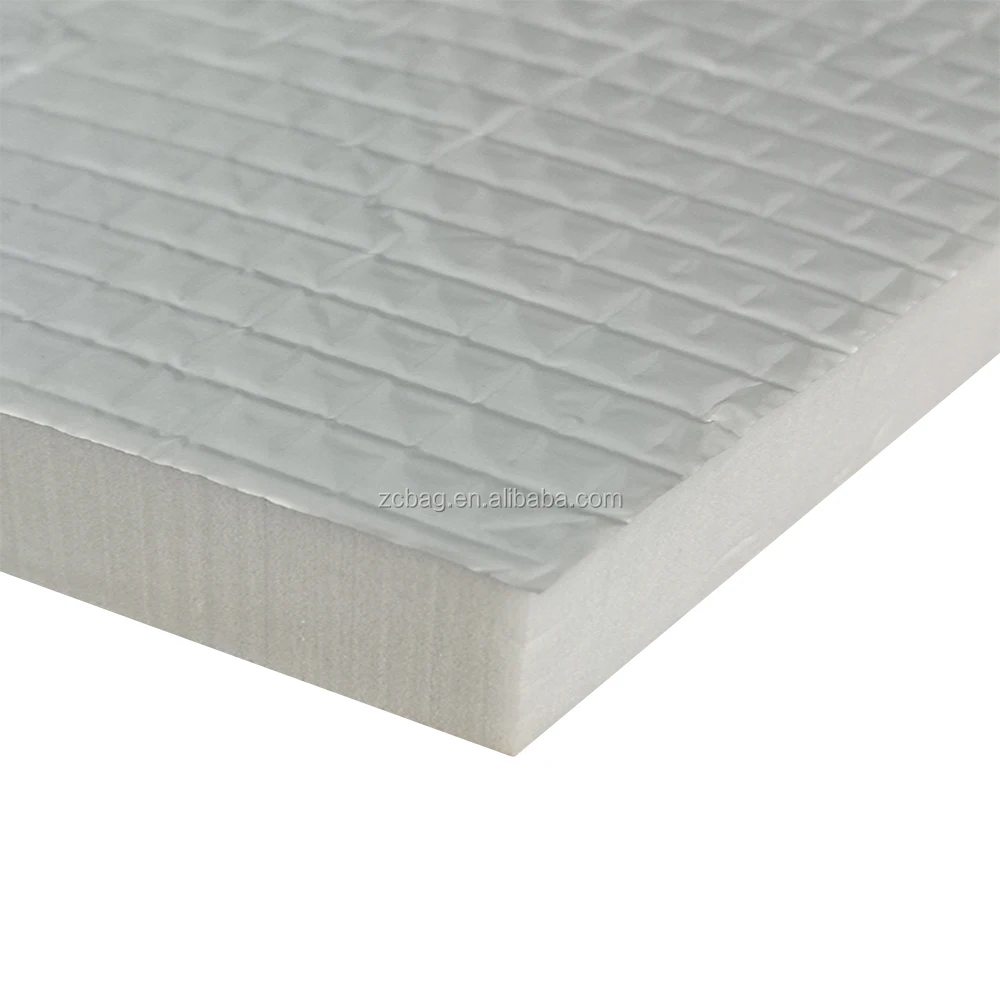 Recycled Closed Cell Polyethylene Foam With Aluminum Foil Self Adhesive
