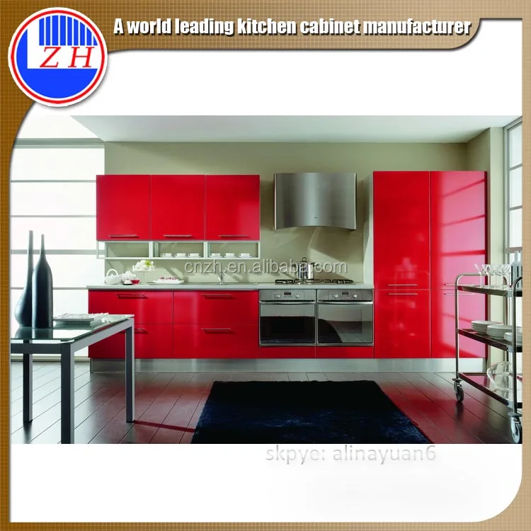 Greece Project Modern Acrylic Kitchen Cabinet With Ferrari Hinges