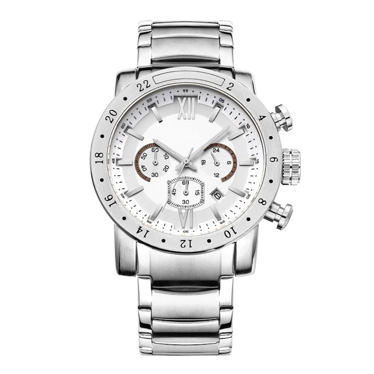 Men's Wrist Watch Showcase Products Water Proof Stainless Steel Case