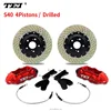 TEI Racing S40 Drilled and Slotted Rotors Performance Aluminum Forged brake caliper bracket