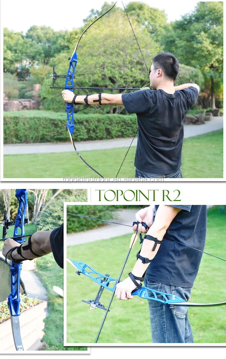 Topoint Archery Takedown Recurve Bow R2,Target Shooting Archery Bow,Bow Length68",Riser Length