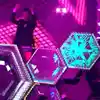 P4 hexagon LED display DJ booth