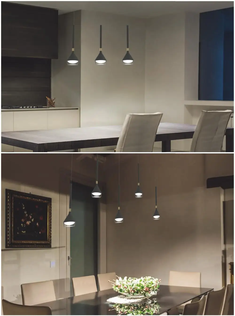 Triple Cluster Pendant Light