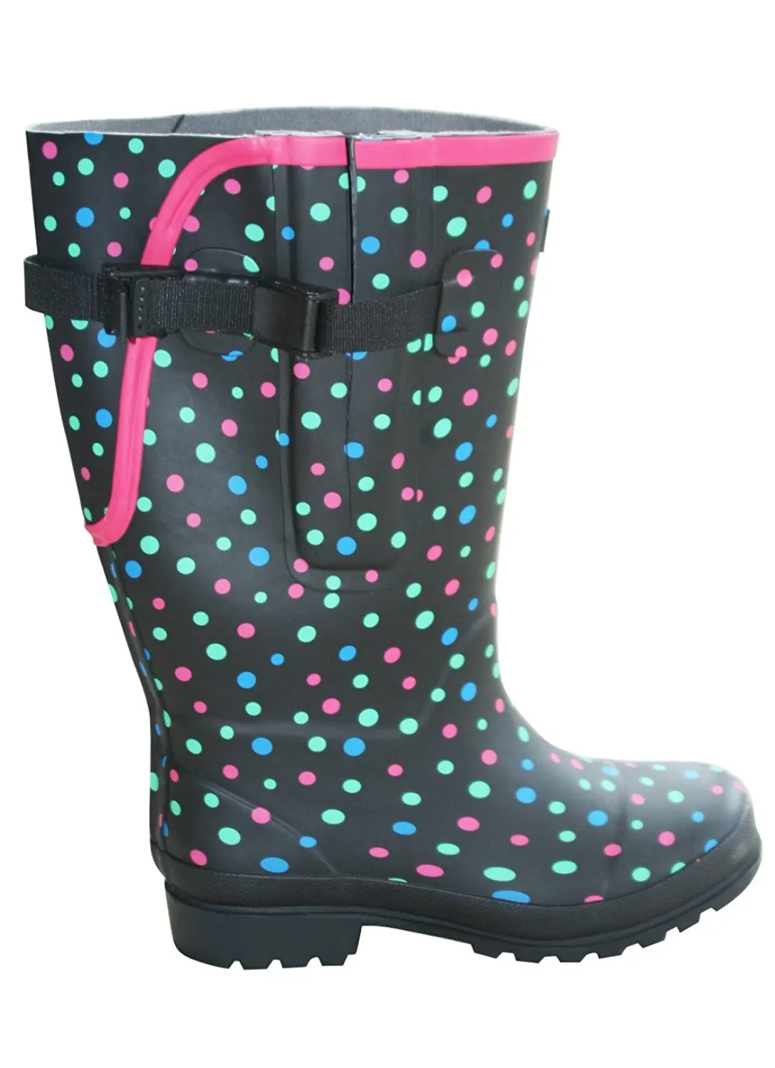 wide calf rubber work boots