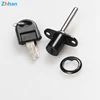 288 Mounted Central Level Neck Blade Pedestal Front Triple Chain multi drawer lock