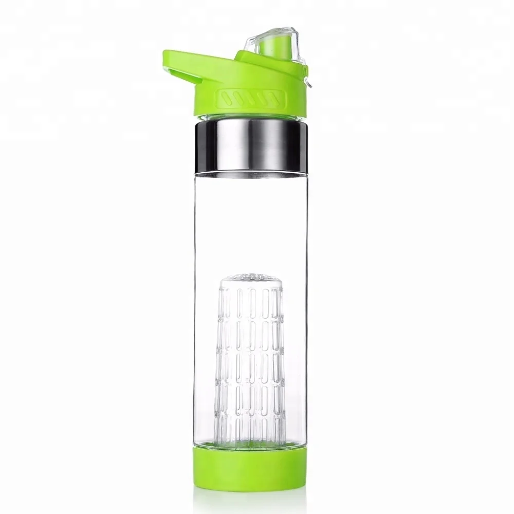 750ml Custom Logo Plastic Tritan Houseware Bottles Fruit Infuser Water