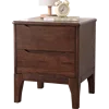 Solid Wood Unique Two Drawer Bedside End Side Table Bedroom Furniture Bed Night Stands