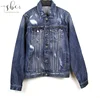 Custom Fashion Shredded Distressed Ripped Casual Boyfriend Jean Jacket