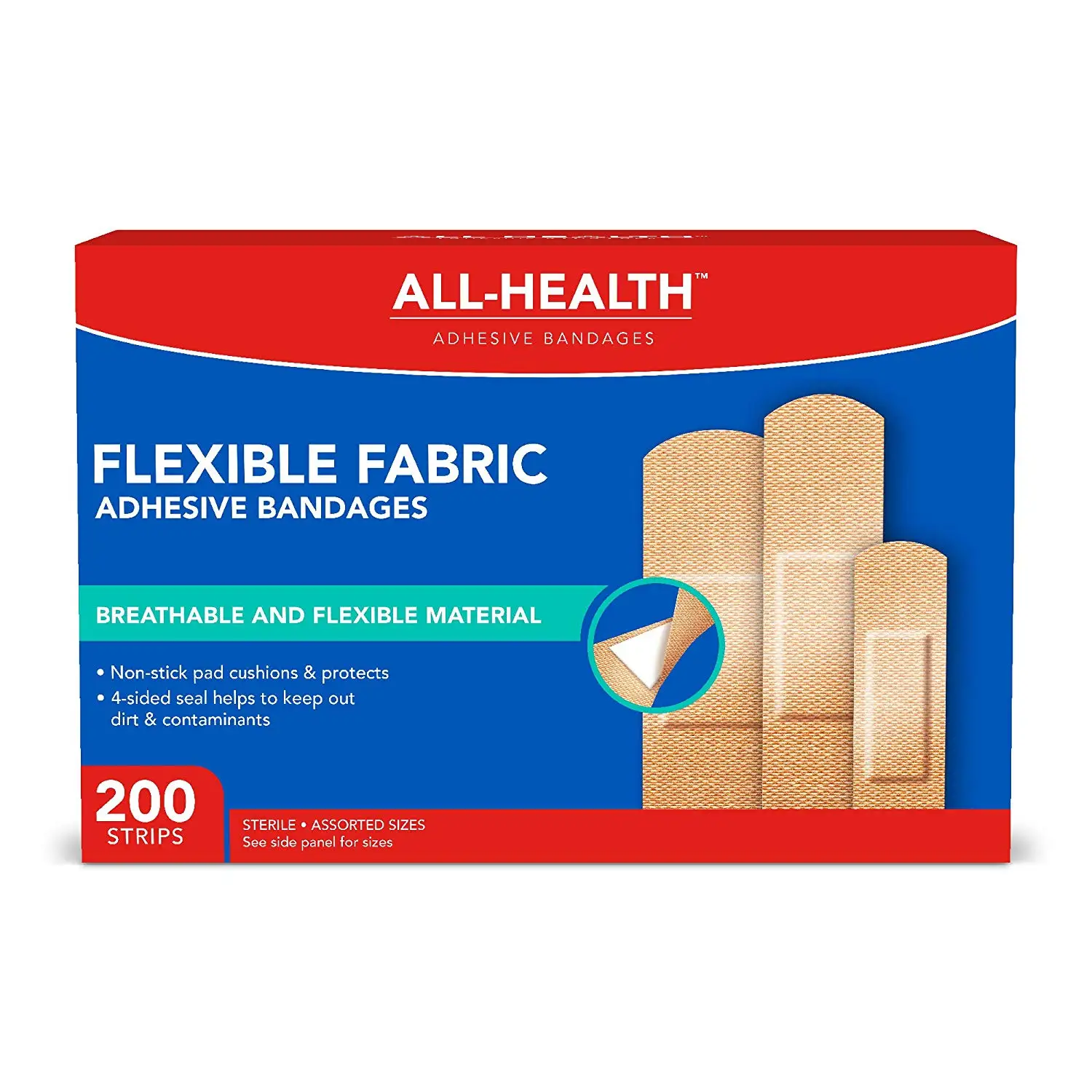 Buy Adhesive Bandages, Flexible, Butterfly, Fabric, Adhesive, Large,PK