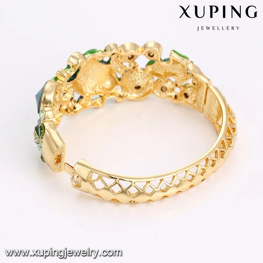 Bangle170 Xuping Dubai Gold Jewellery Designs Party Bangle With Color