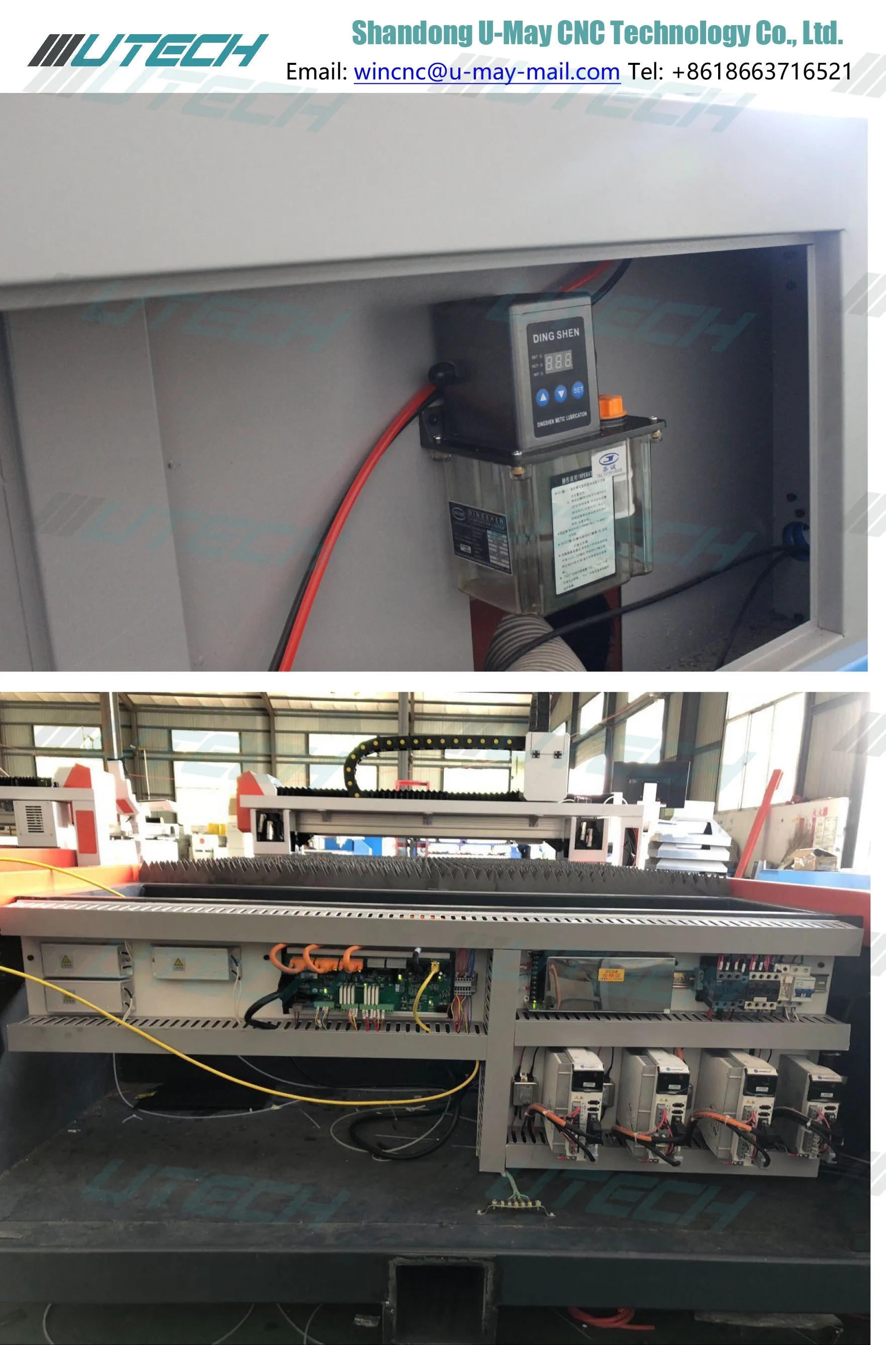 Low cost metal fiber laser cut machine for engineering machinery 1530