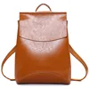 New Style Hot Selling Products High Quality PU Leather Backpack Large Capacity Handbag Fashion Brown School Backpack For Women