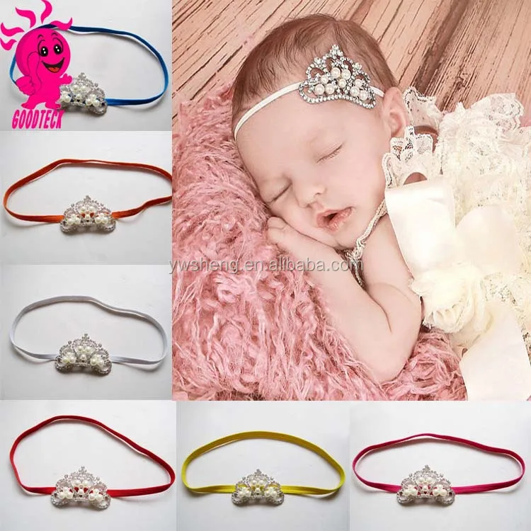 Latest Cute Crystal Pearl Baby Girl Crown Headband Newborn Infant Tiara Thin Headband Glitter Crown Princess Headband Buy Crystal Pearl Baby Girl Crown Headband Tiara Thin Headband Glitter Crown Princess Headband Product On