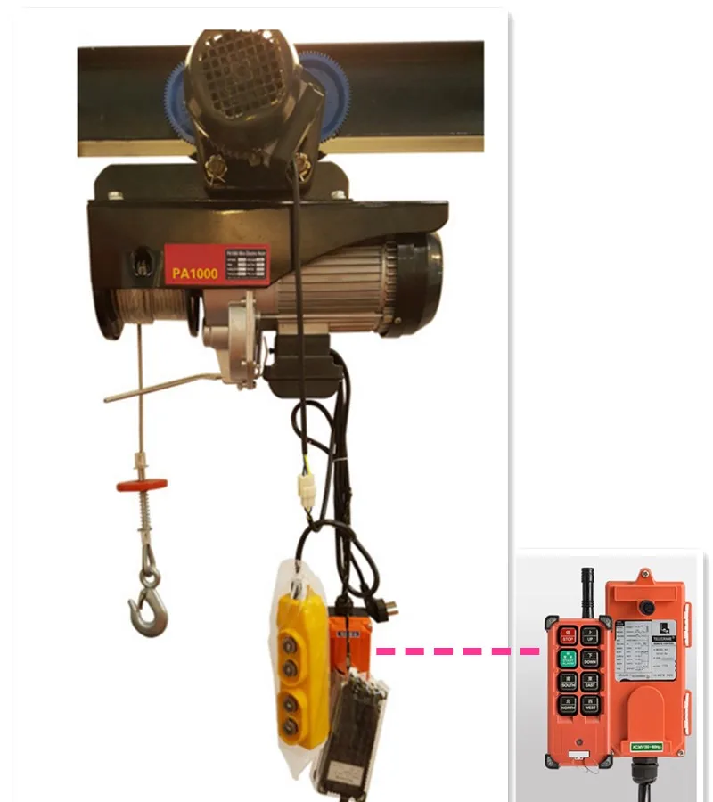 Wireless Remote Control 1200kg Mini Electric Hoist /crane Lift Buy