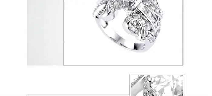 Shiny silver main stone changing color mood ring