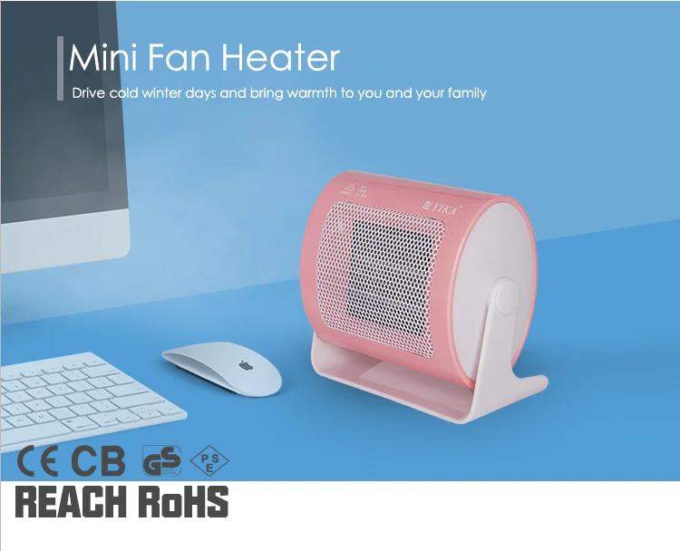 Portable Ptc Air Motor Home Table Warmer Electric Mini Fan Heater 500w