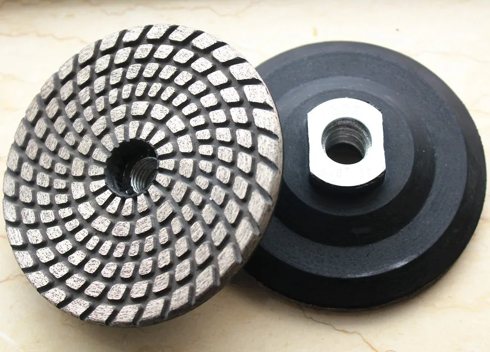 100mm/4 Inch Metal Bond (rigid) Stone Diamond Wet Polishing Pad With