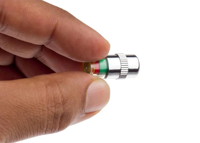 Monitor Valve Sensor Tire Pressure Indicator Cap Alert 4 Tires