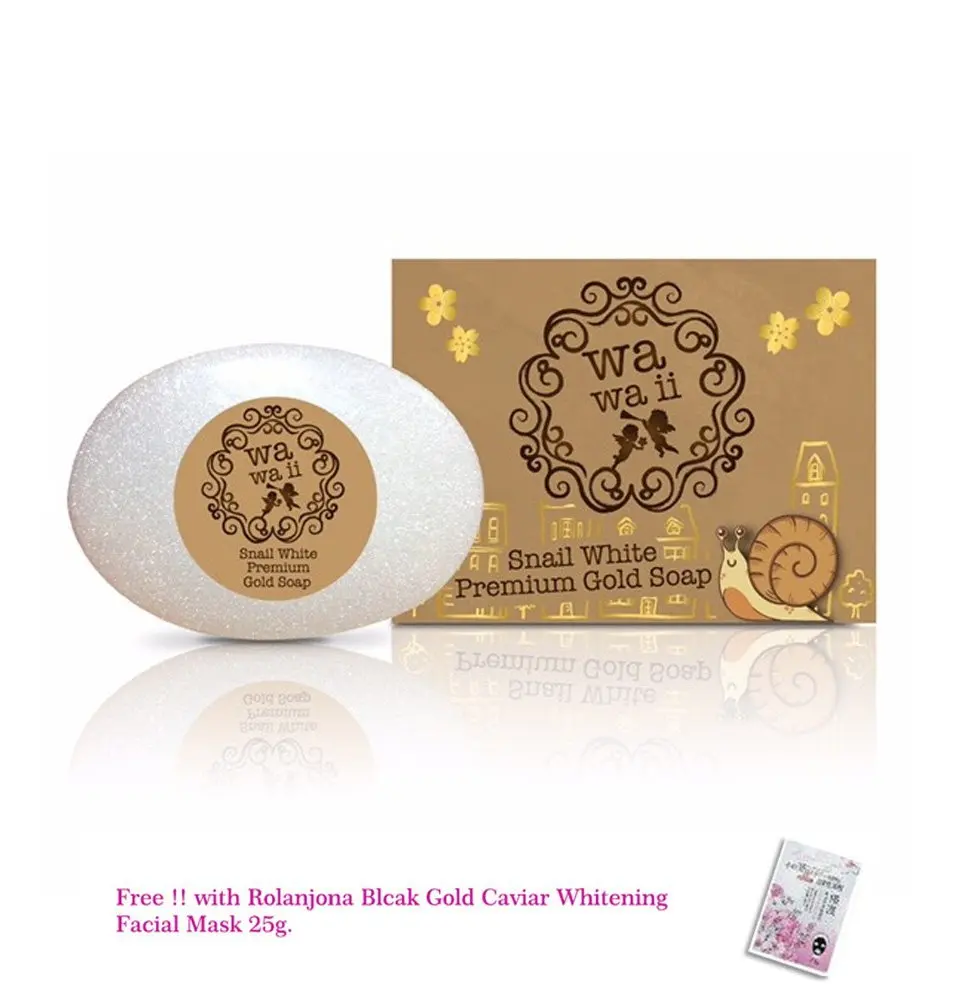 Buy Wawaii Snail White Premium Gold Soap Brightening Aura White Healthy Skin Anti Acne Redness Get Free Tomato Facial Mask In Cheap Price On Alibaba Com