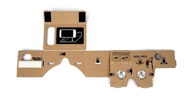 Google Cardboard with Acrylic Biconvex lens and NFC TAG VR TOOLKIT