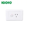 igoto 10 Amp single Power Point Electrical Socket GPO 240V 10A Outlet White SAA