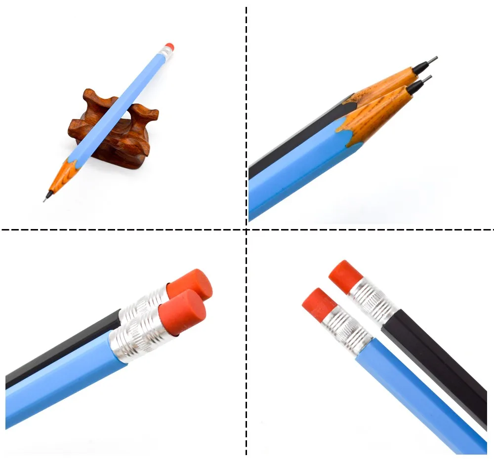 Eco Friendly Material Recycled Plastic Mechanical Pencil With Eraser