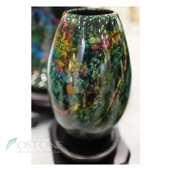 Fashion Seven Colour Table Decor Natural Stone Onyx Vase Pakistan