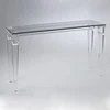 Glass Lobby Console Table Acrylic Lucite Waterfall Coffee Table Customized Size