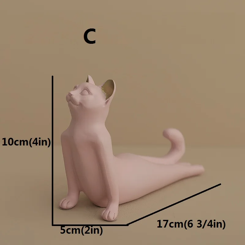 more than words affection cat figurine