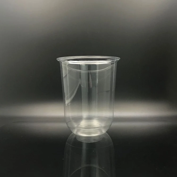 Disposable Round Bottom U Shape Plastic 500ml Pet Pearl Milk Boba