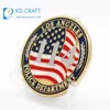 High quality custom 3D enamel gold plated star commemorative us military challenge coins