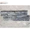 Natural Black Mica Schist Interior and Exterior Decorative Wall Cladding Slate Tile Facing Panel Stone CZ-N42